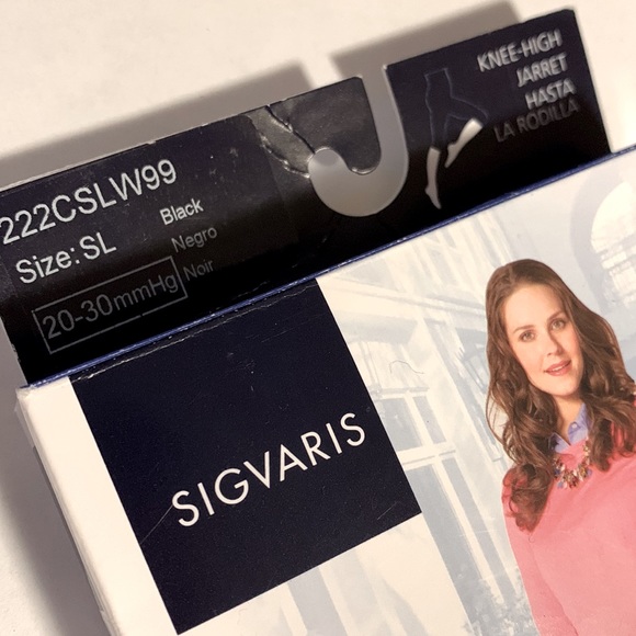 ✨SIGVARIS Sea Island Cotton Medical Socks Compression Socks Sz SL - Picture 3 of 6